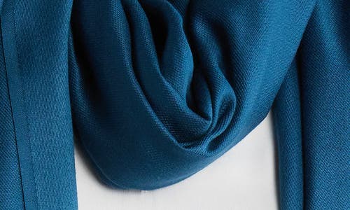 Vince Camuto Oversized Satin Pashmina Wrap In Blue