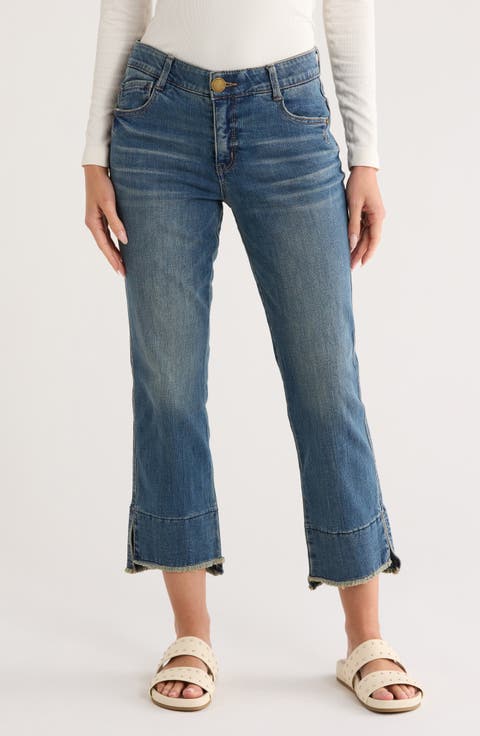Step Hem Kick Flare Jeans