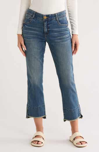 Democracy Step Hem Kick Flare Jeans