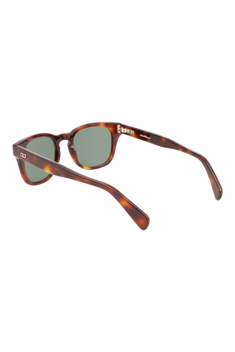 49mm Small Rectangular Sunglasses, Alternate, color, TORTOISE