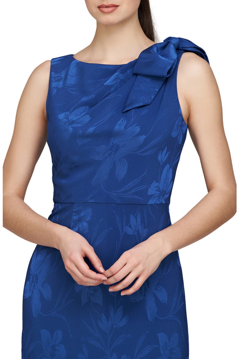Vivienne Stretch Jacquard Gown, Alternate, color, BLUE QUARTZ