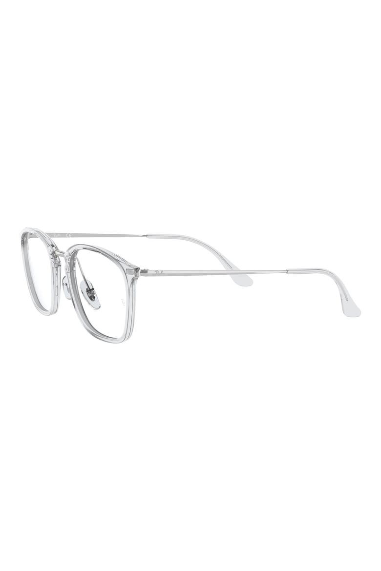 52mm Square Optical Glasses, Alternate, color, CLEAR