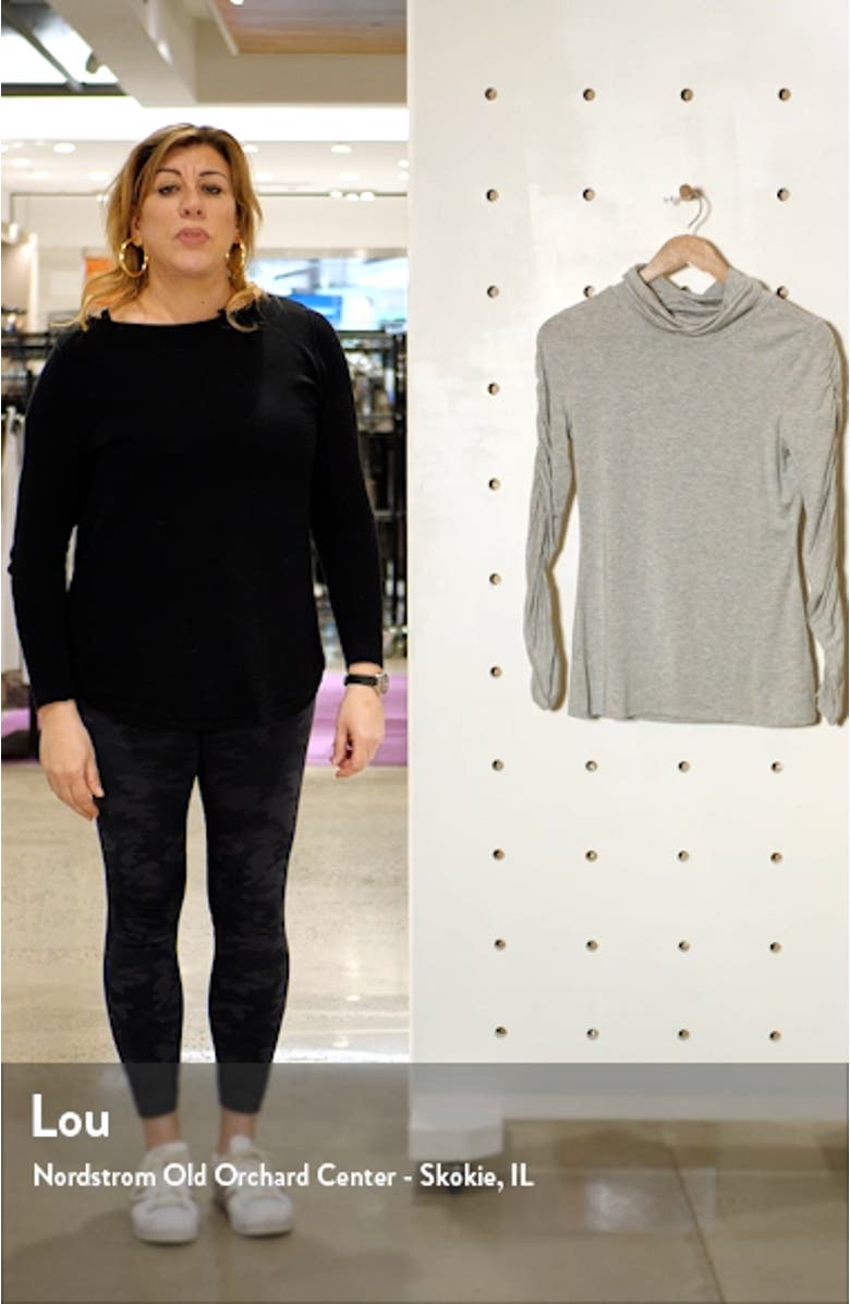 Draped Turtleneck Top, sales video thumbnail