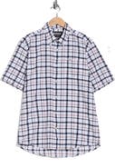 Barbour Glover Short Sleeve Linen & Cotton Blend Button-Up Shirt
