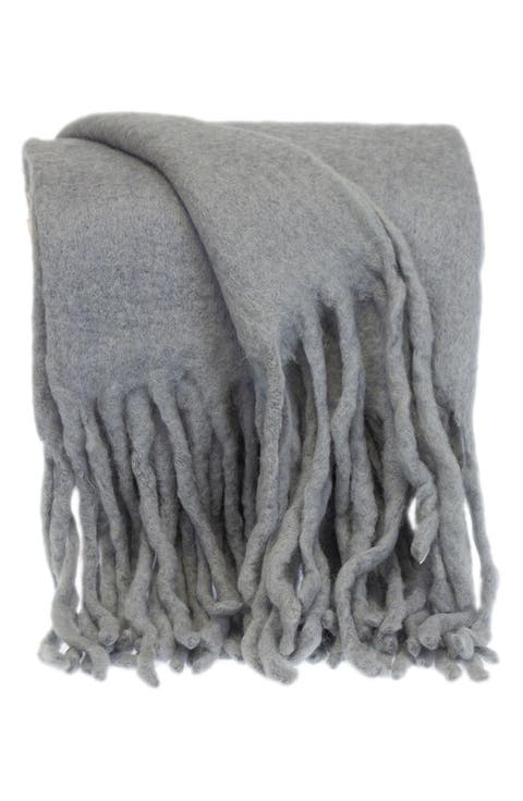 Nagar Fringe Throw Blanket