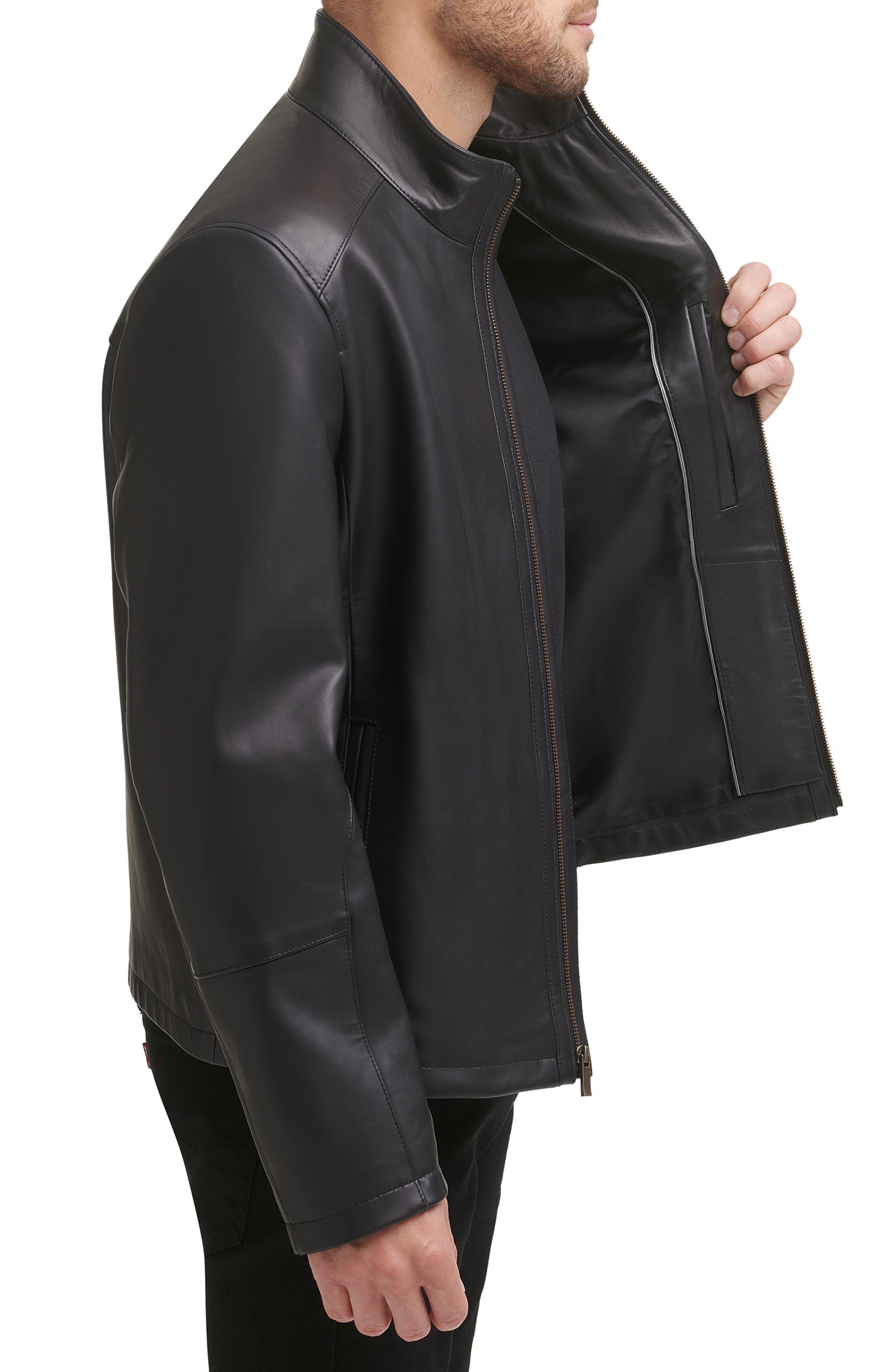 Cole Haan Classic Leather Moto Jacket (Men) | Nordstromrack