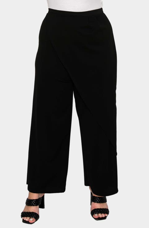 Ivy Faux Wrap Pants (Plus)