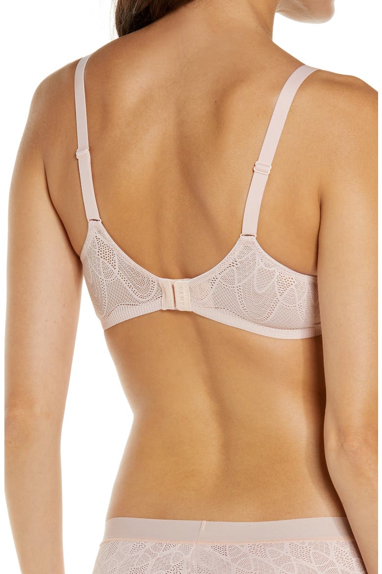 Lace Comfort Underwire Demi Bra, Alternate, color, BLUSH