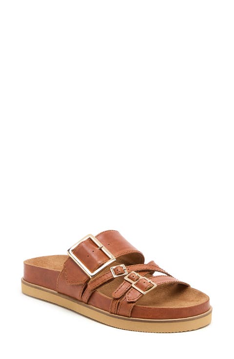 Stella Buckle Slide Sandal (Women)