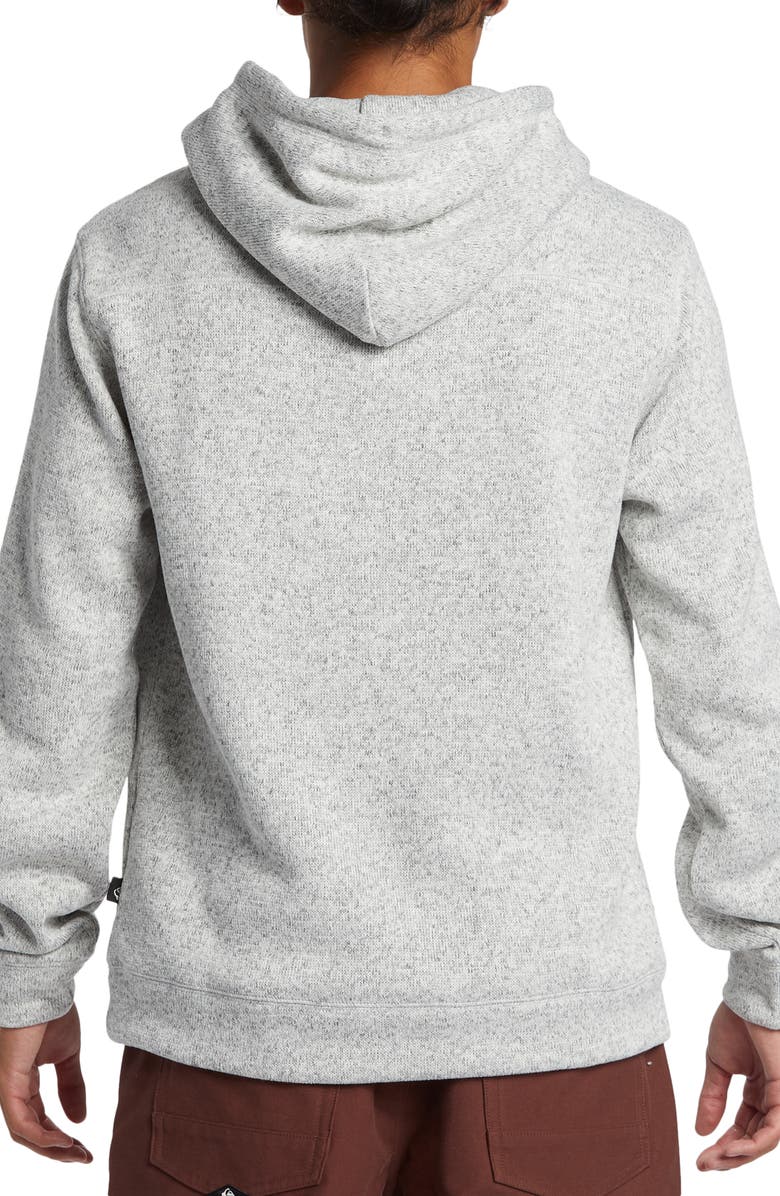 Quiksilver Keller Fleece Lined Hoodie, Alternate, color, Light Grey Heather