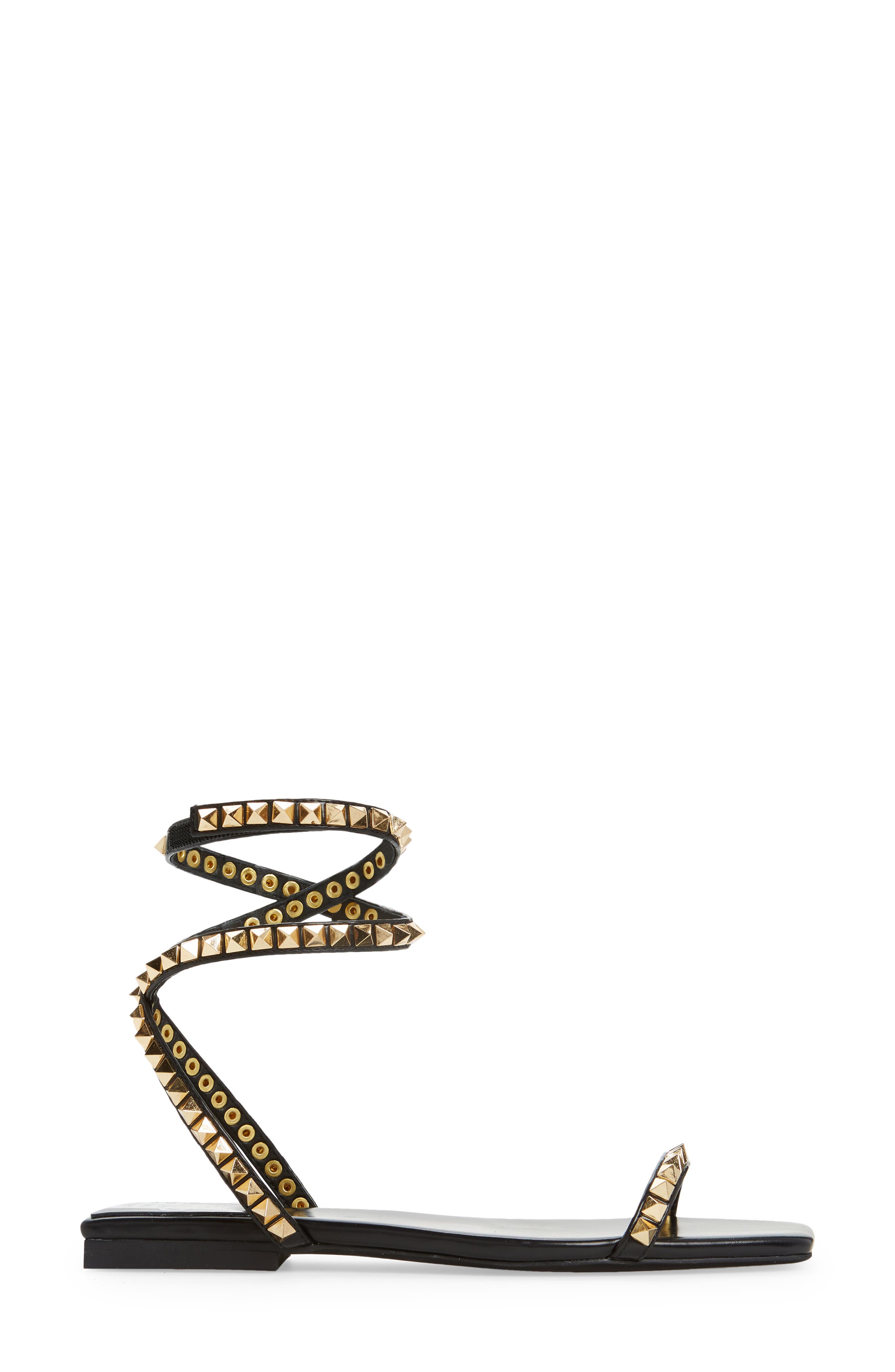 Luxor Strappy Sandal, Alternate, color, BLACK GOLD COMBO