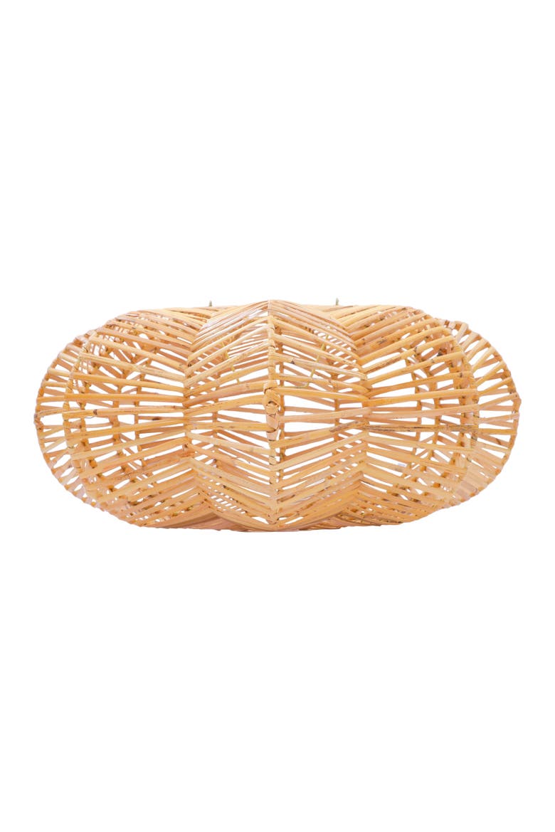 Carambola Rattan Pendant Light, Alternate, color, Natural