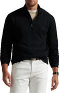 Polo Ralph Lauren Big & Tall Microquilted Jersey Mockneck 1/4-zip Pullover