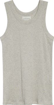 LOULOU DE SAISON Limba Mercerized Cotton Rib Tank