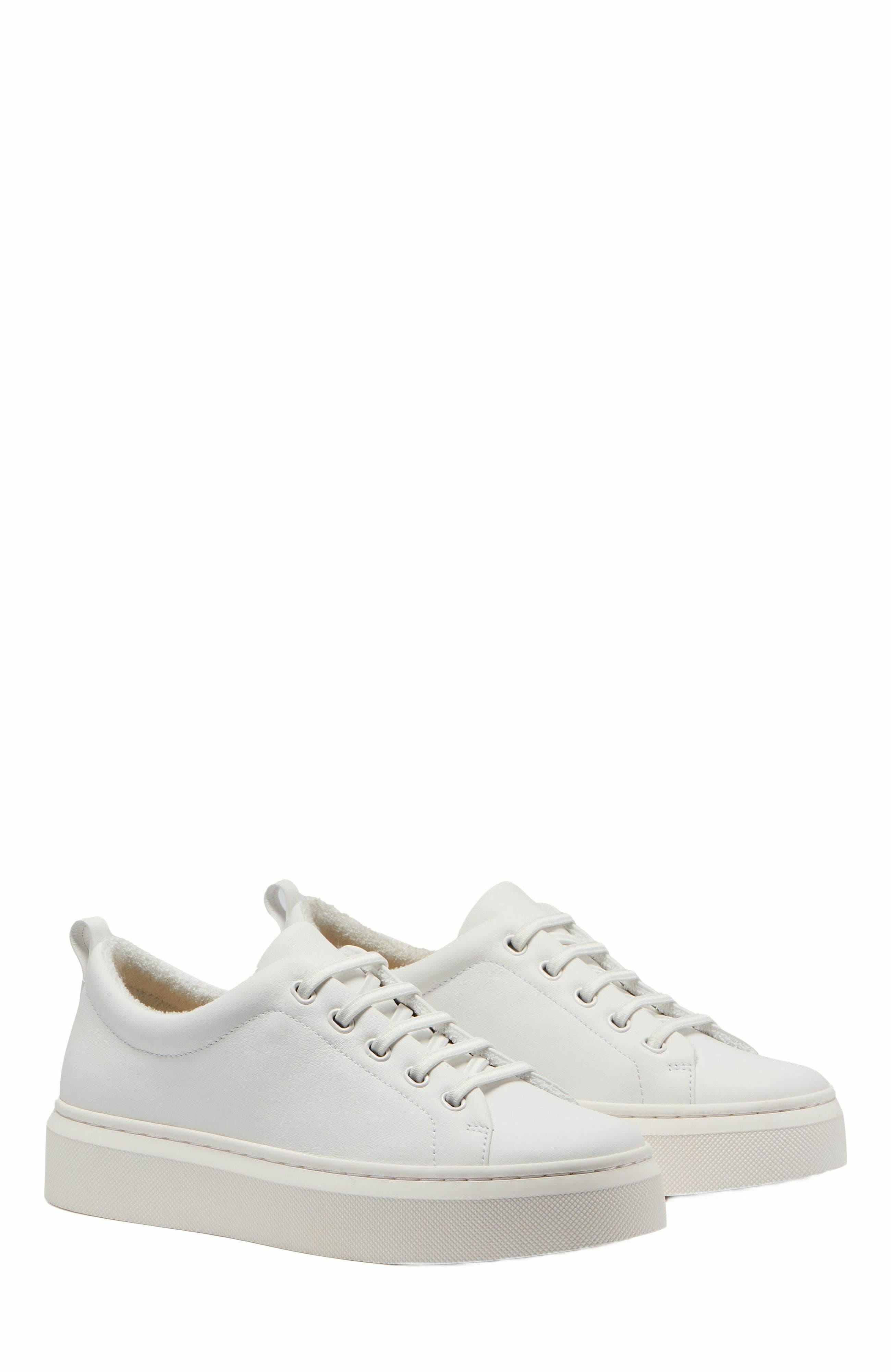 ABEO Jumpstreet Bungee Sneaker, Alternate, color, White Leather - Regular