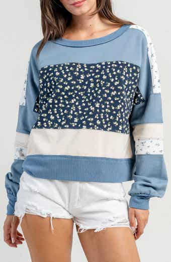 Beivy Contrast Mix French Terry Sweatshirt