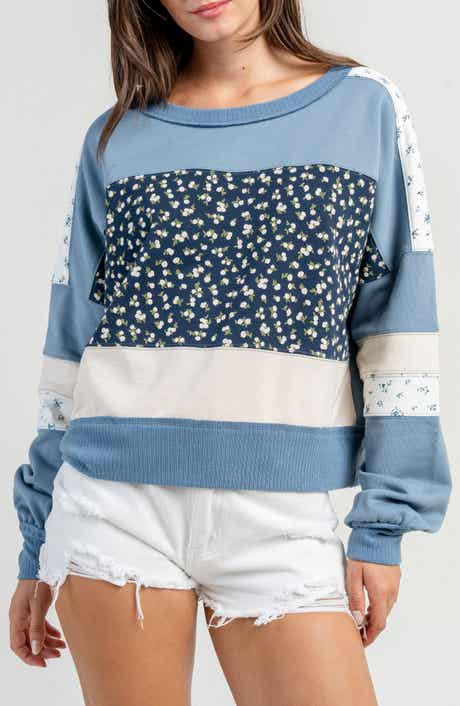 Beivy Contrast Mix French Terry Sweatshirt