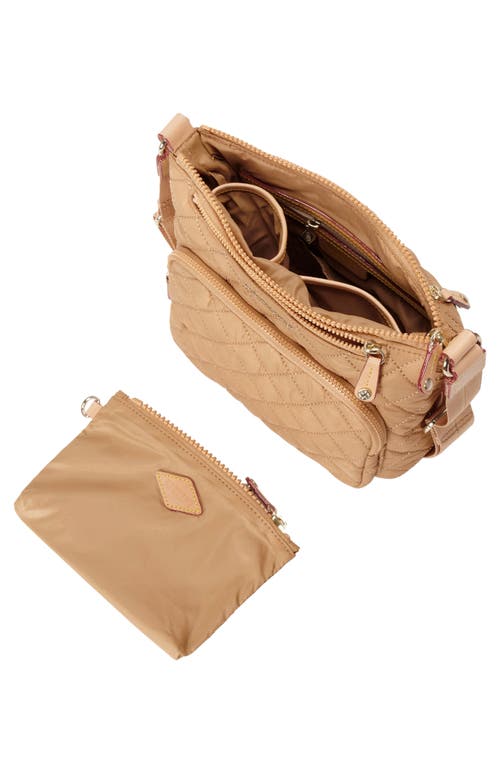 Shop Mz Wallace Metro Scout Deluxe Crossbody Bag In Caramel