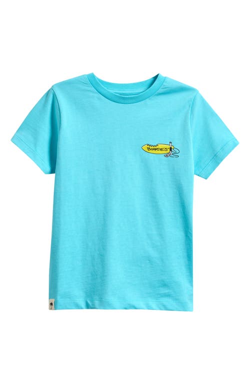 Boardies Kids' Atlantis Cotton Graphic T-Shirt in Blue 