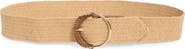 Vince Camuto Circle Buckle Stretch Woven Belt