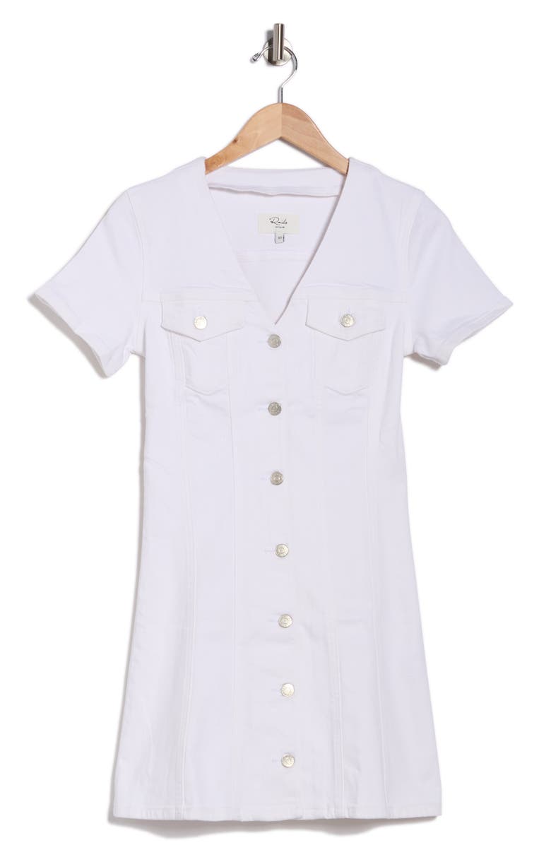 Rails Saratoga Denim Dress, Main, color, Salt White