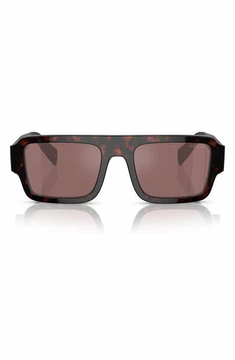 Prada 53mm Rectangular Sunglasses