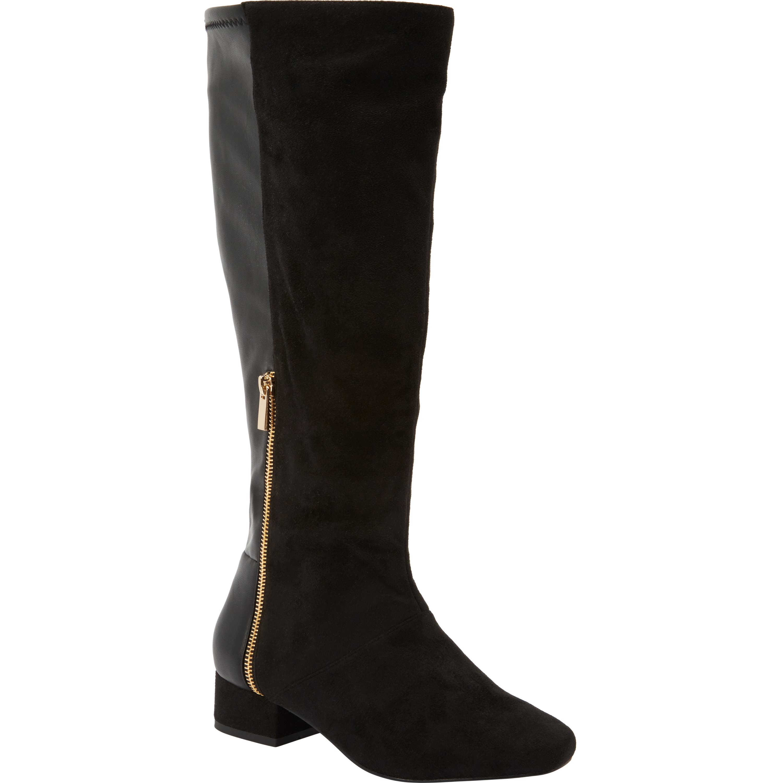 Comfortview The Ivana Tall Wide Calf Boot, Main, color, Black