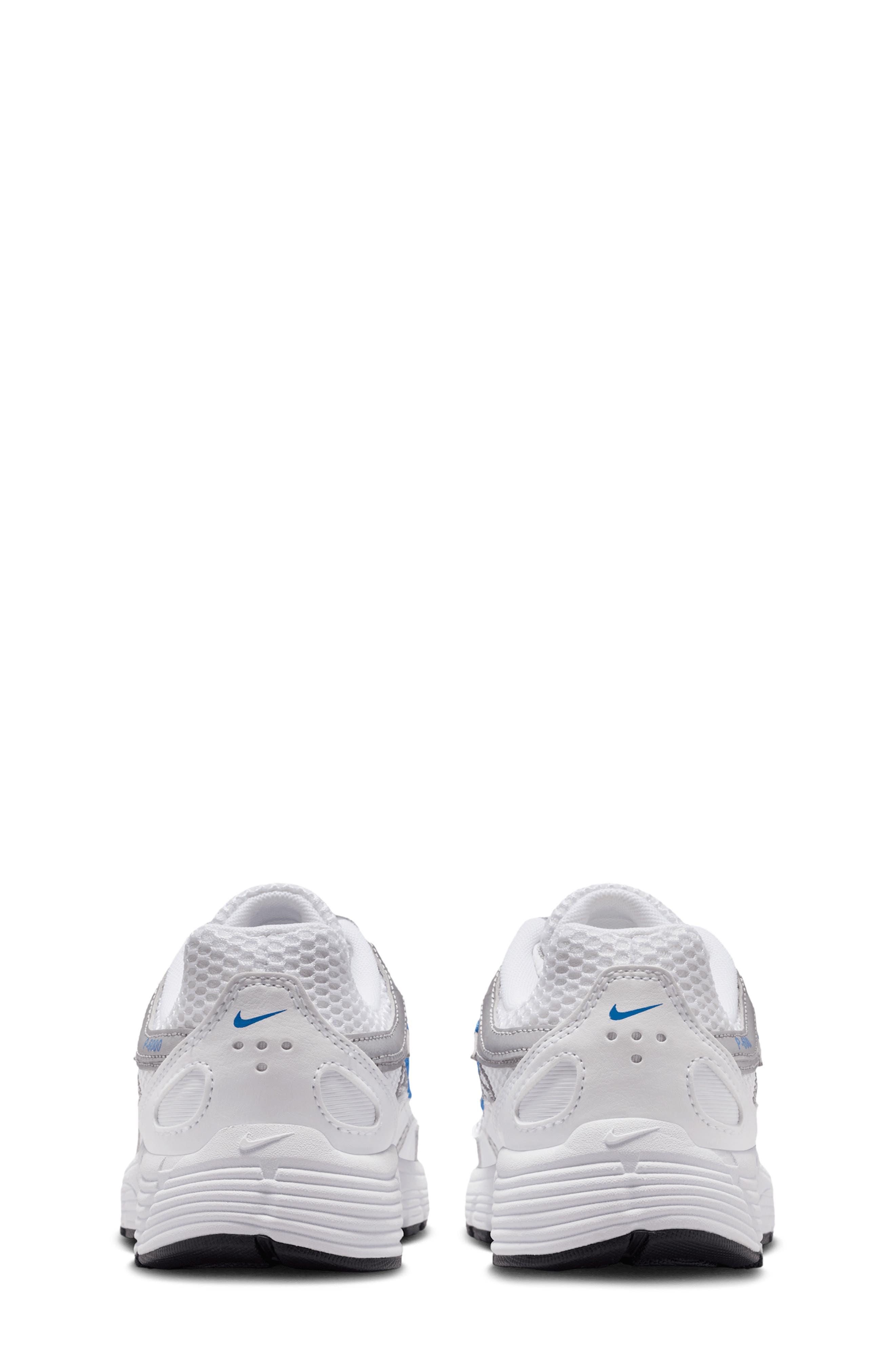 Nike Kids' P-6000 Sneaker, Alternate, color, White/ Blue/ Silver/ White