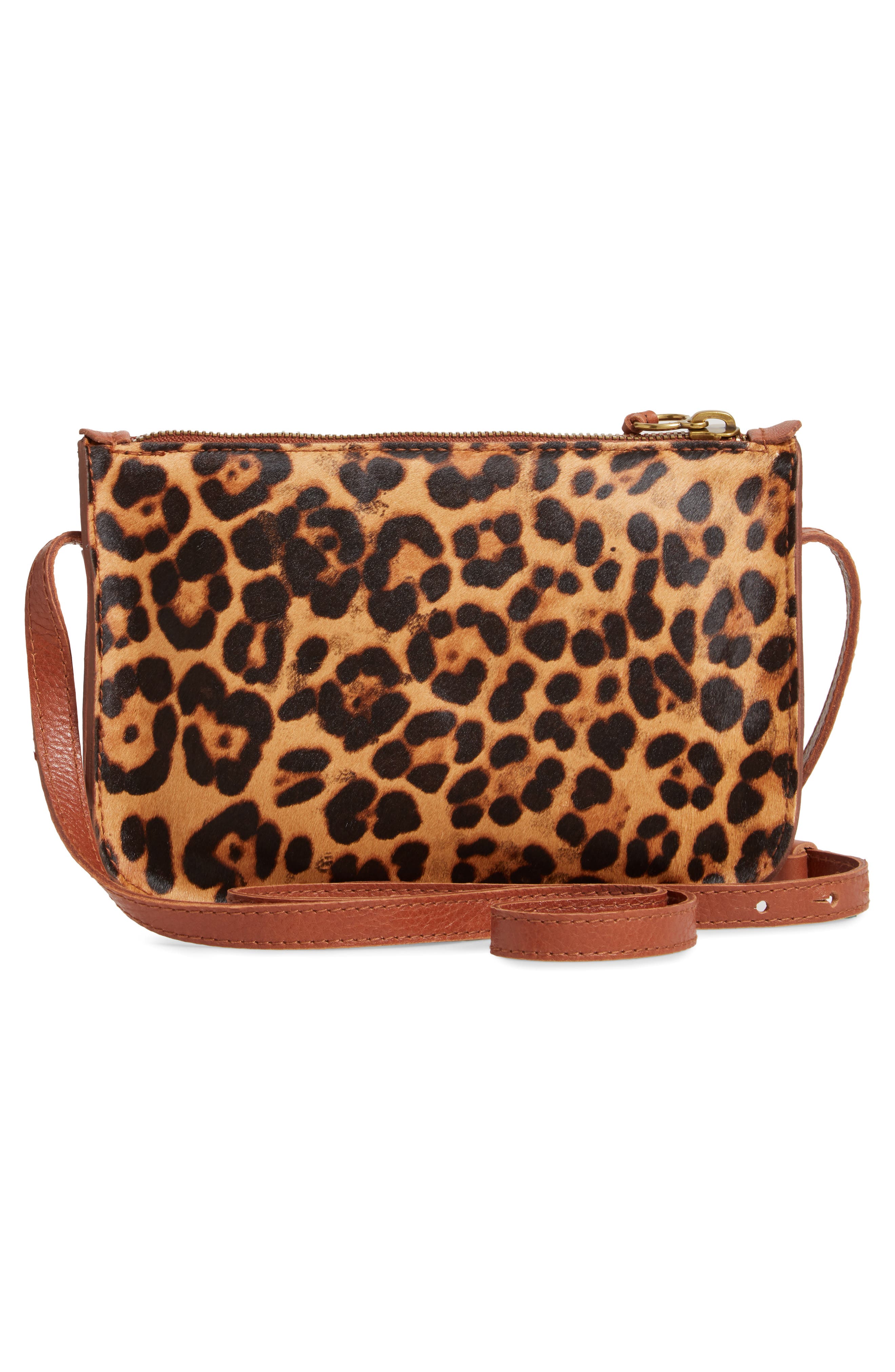 Madewell The Simple Genuine Calf Hair Crossbody Bag, Alternate, color, 