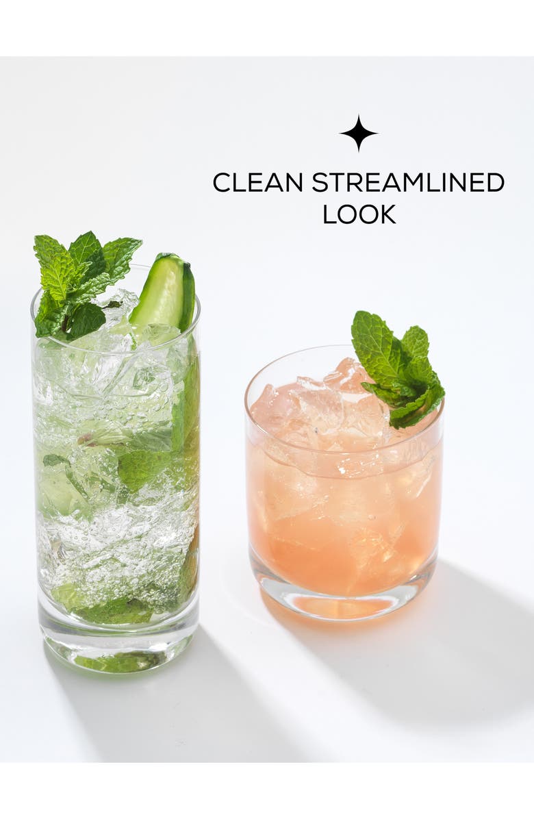 JoyJolt Faye Set of 6 Double Old Fashioned Glasses, Alternate, color, Clear