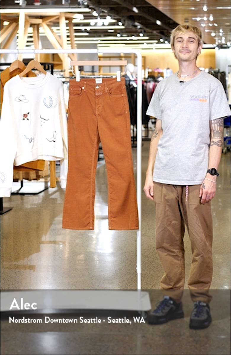 Hi-Sun High Waist Ankle Flare Corduroy Pants, sales video thumbnail