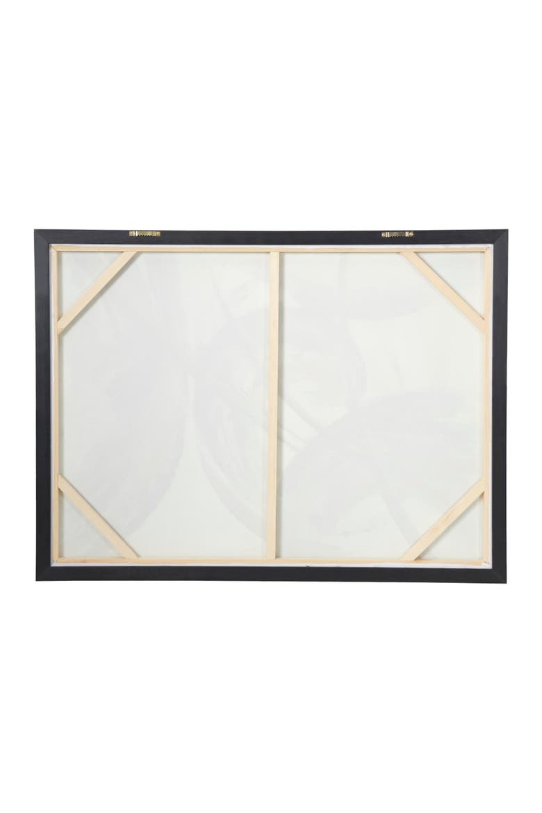 Large Metallic Gold & Black Contemporary Abstract Framed Art Painting, Alternate, color, GOLD