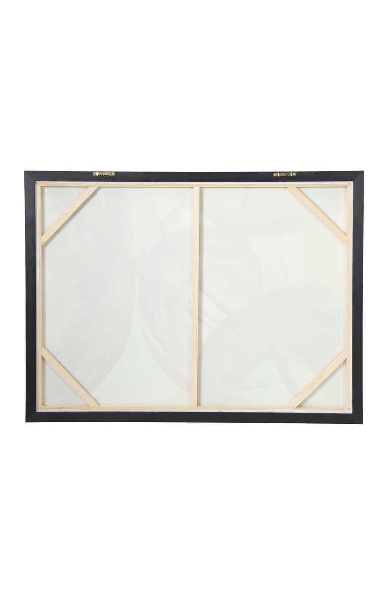 COSMO BY COSMOPOLITAN Large Metallic Gold & Black Contemporary Abstract Framed Art Painting, Alternate, color, Gold