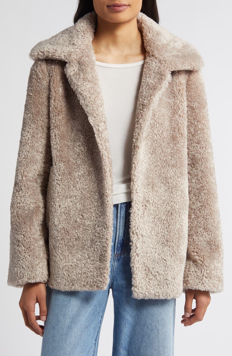 Sam Edelman Butter Teddy Jacket, Alternate, color, Taupe