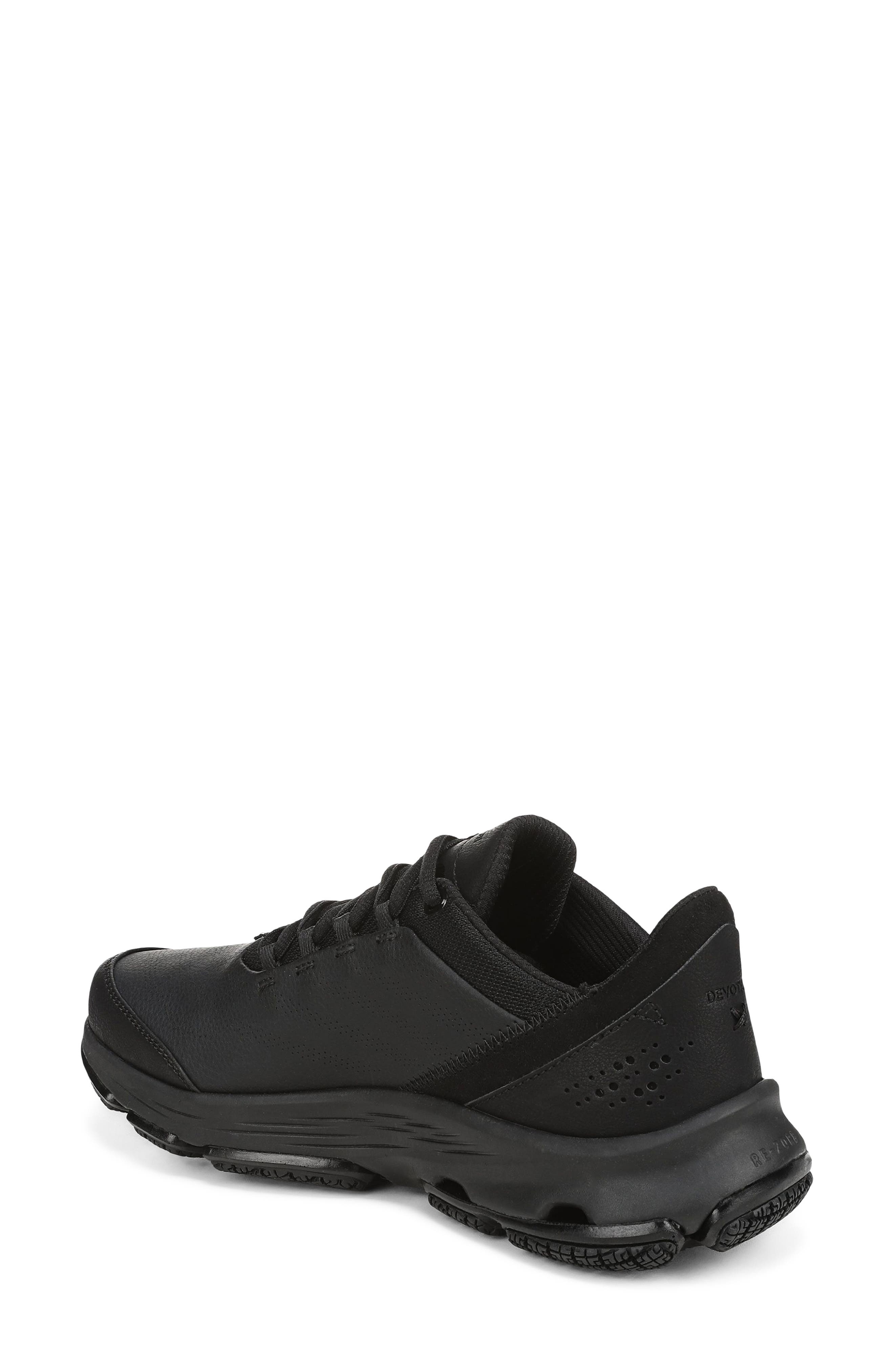 Rykä Devotion SR Walking Shoe, Alternate, color, Black Leather