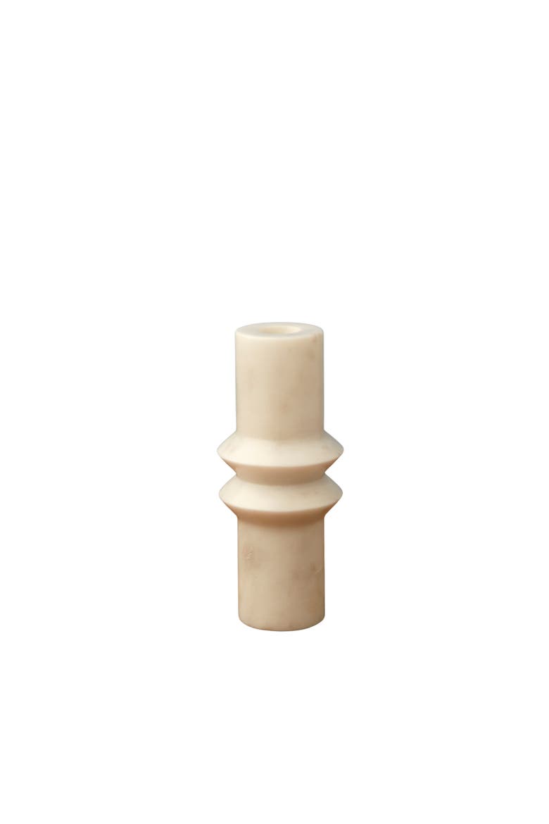 Aruna Marble Candlestick Holder, Main, color, Medium