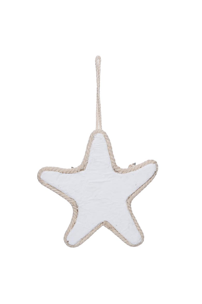 Large Coastal Blues Star Christmas Tree Ornament, Alternate, color, Blue