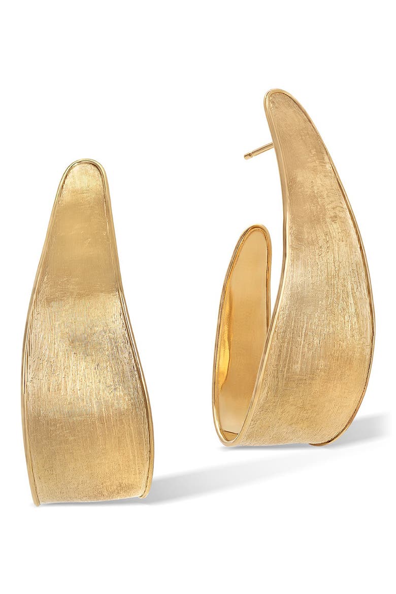 Lunaria Hoop Earrings, Main, color, YELLOW GOLD