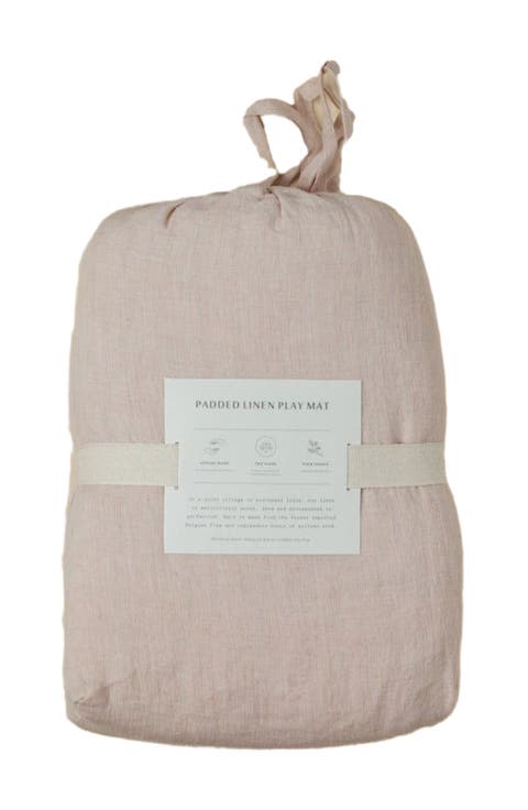 Stone Washed Linen Quilted Playmat