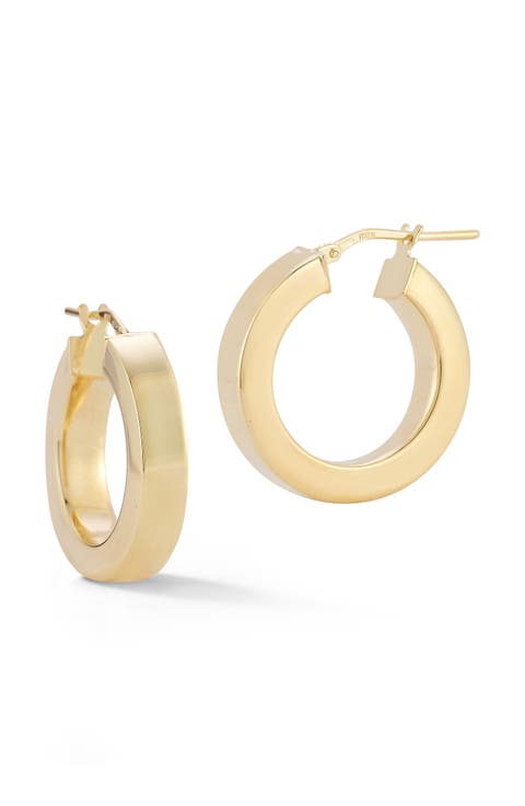 Round Hoop Earrings