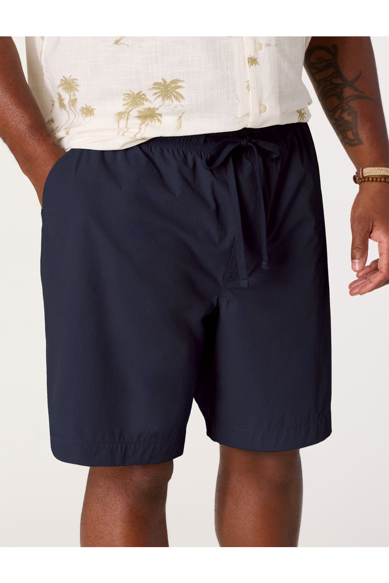 Big & Tall Pull-On Performance Stretch Shorts, Alternate, color, NAVY