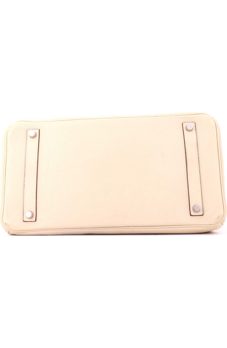 Pre-Owned Hermes Birkin Handbag Light Clemence with Palladium Hardware 35, Alternate, color, Parchemin