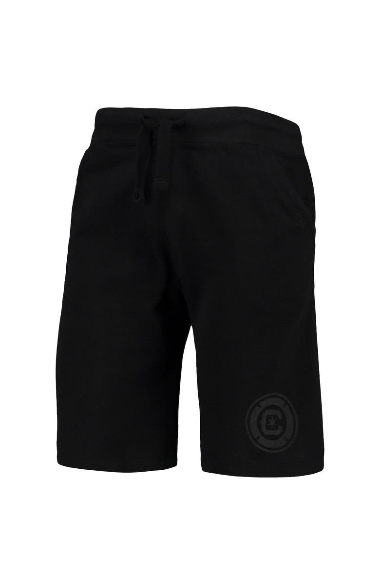 Mitchell & Ness Men's Mitchell & Ness Chicago Fire All Black Fleece Shorts, Alternate, color, Black