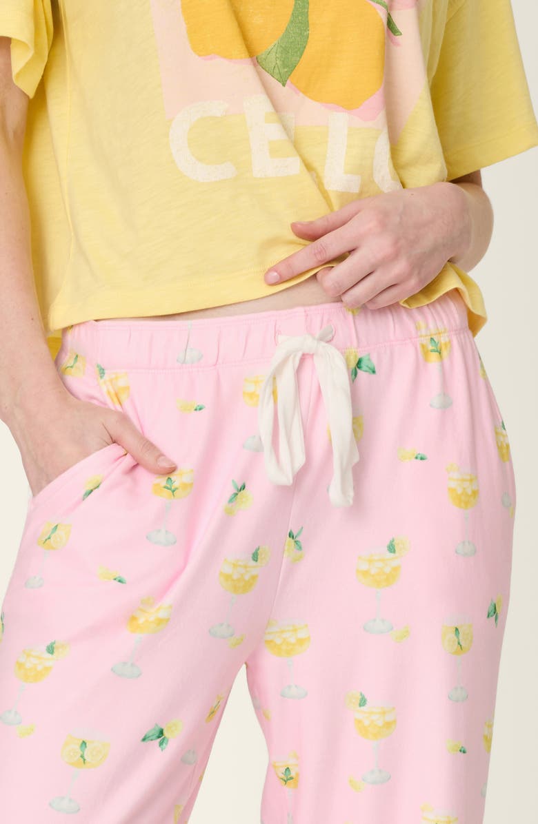 PJ Salvage La Dolce Spritz Pajamas Pants, Alternate, color, Pastel Pink
