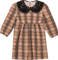 Charlotte & George Stretch Plaid High Waist Dress