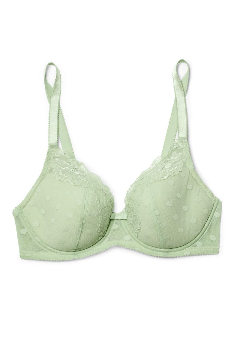Amalee Contour Full Coverage Bra, Main, color, Medium green