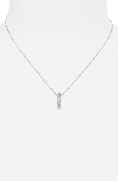 Leith Pavé Cubic Zirconia Initial Pendant Necklace In Neutral