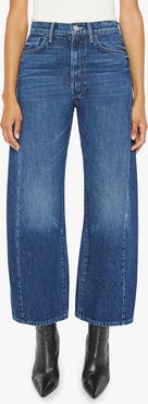 MOTHER The Half Pipe Flood High Waist Ankle Wide Leg Jeans