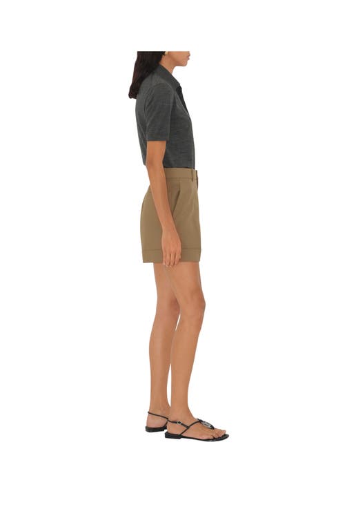Burberry Wool Tailored Shorts In Puddle