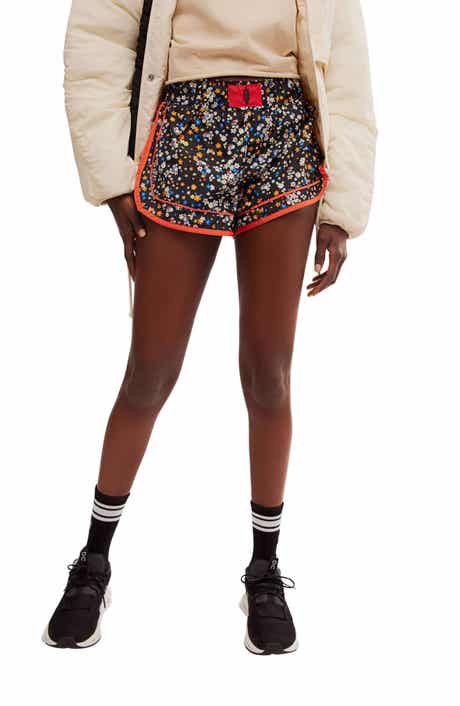 Free People FP Movement Varsity Blues Print Athletic Shorts